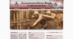 Desktop Screenshot of muzeum.katasztrofavedelem.hu