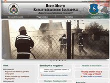 Tablet Screenshot of heves.katasztrofavedelem.hu