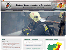 Tablet Screenshot of fovaros.katasztrofavedelem.hu