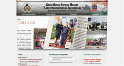 Desktop Screenshot of gyor.katasztrofavedelem.hu